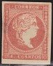Spain - 1856 - Isabel II - 4 Cu. - Rojo - Characters, Isabel II - Edifil 48 - 0